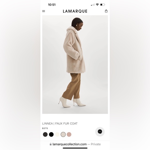 Lamarque Linnea Faux Fur Dusty Blue Buttery Soft Luxury Coat. Size Medium. - Picture 13 of 14